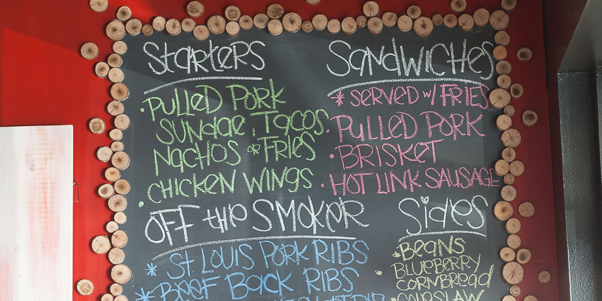 pulled pork, nachos, fries, chicken wings, brisket