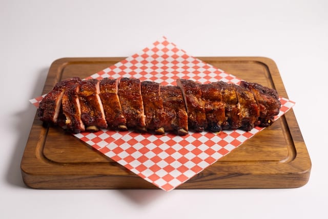 Full Rack Baby Back Ribs 2 Sides.