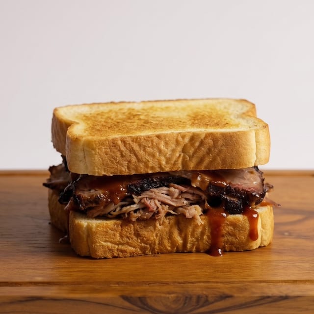 Prime Brisket Sandwich.
